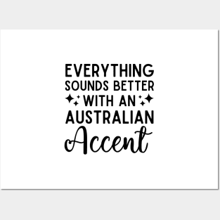 Australian accent woman or girl female australia accent Posters and Art